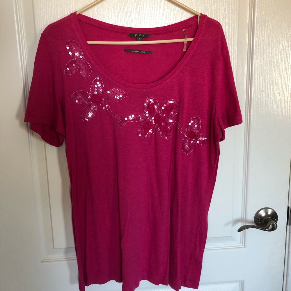 pink shirt